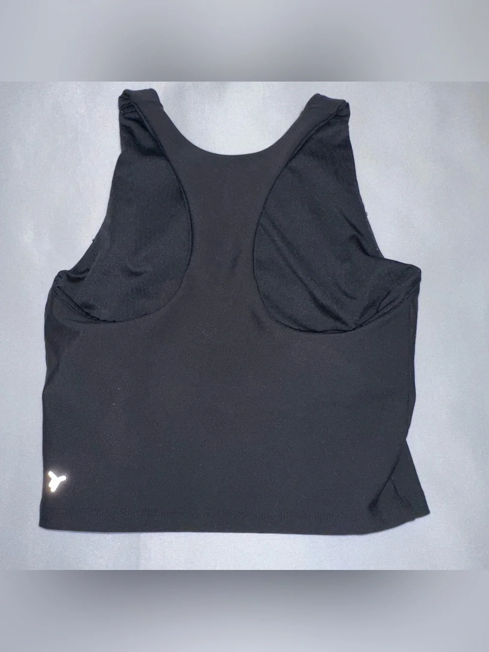 Old Navy girls Black Racerback Crop active Tank Top girls size L 10/12